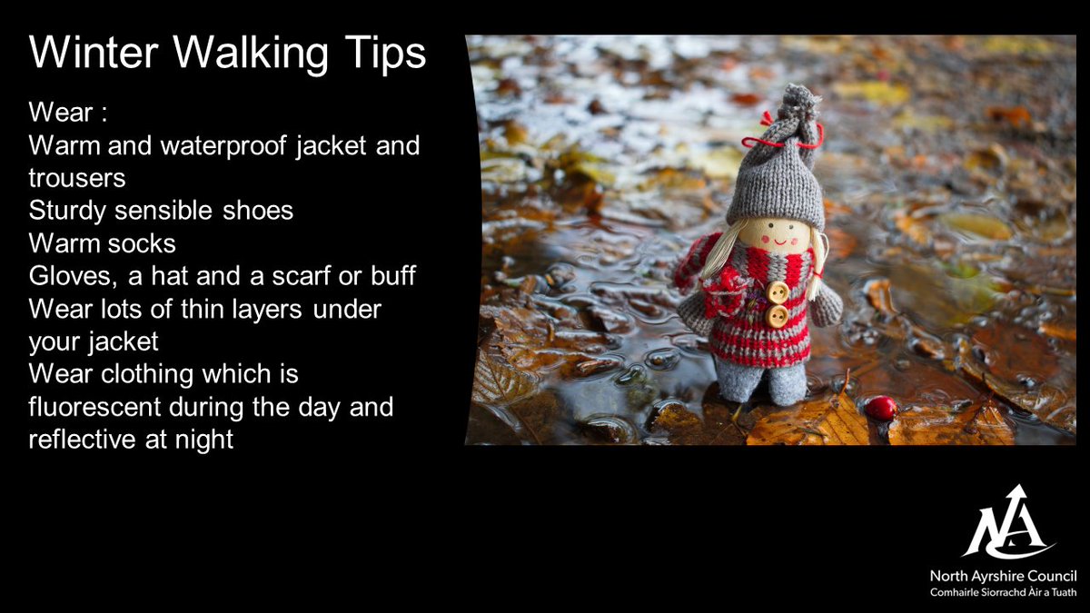 roadsafetyNAC's tweet photo. #weevan tips for staying safe when out and about over the colder months. Our colleagues at NHS created some information around walking safely, please check out at: https://t.co/ykOevZO5u1
@North_Ayrshire @NACLibraries @NAActiveSchools @NAC_Housing @PSOSNAyrshire @Scotfire_ENSA https://t.co/zAVZAve7hZ