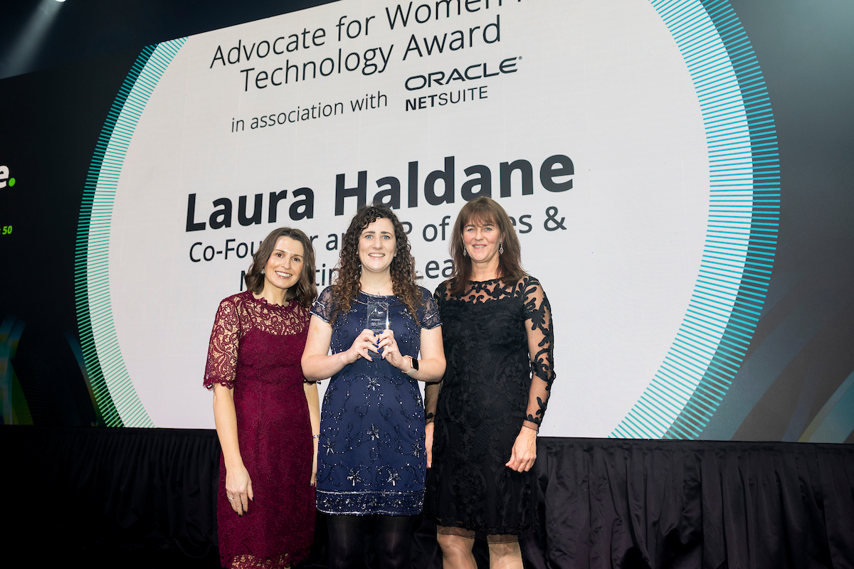 Congratulations to NI's Laura Haldane on winning the prestigious 'Advocate for Women in Technology Award' at the #Fast50 2023 Awards <a href="/SciLeads/">SciLeads</a>
