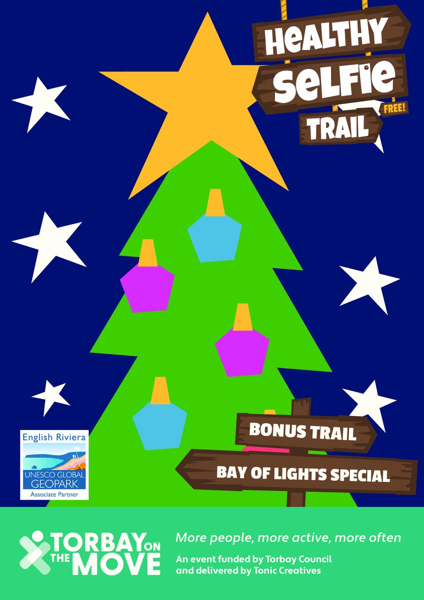 As it's Christmas we have uploaded not one but two new brand new Healthy Selfie walks.

The first is a Christmas walk around <a href="/CockingtonC/">Cockington Court</a>  and the second is a walk following the Bay of Lights Trail, which launches tonight.

healthy-selfie.co.uk/walks/

<a href="/EnglishRiviera/">English Riviera</a>
<a href="/RivieraGeopark/">English Riviera UNESCO Global Geopark</a>