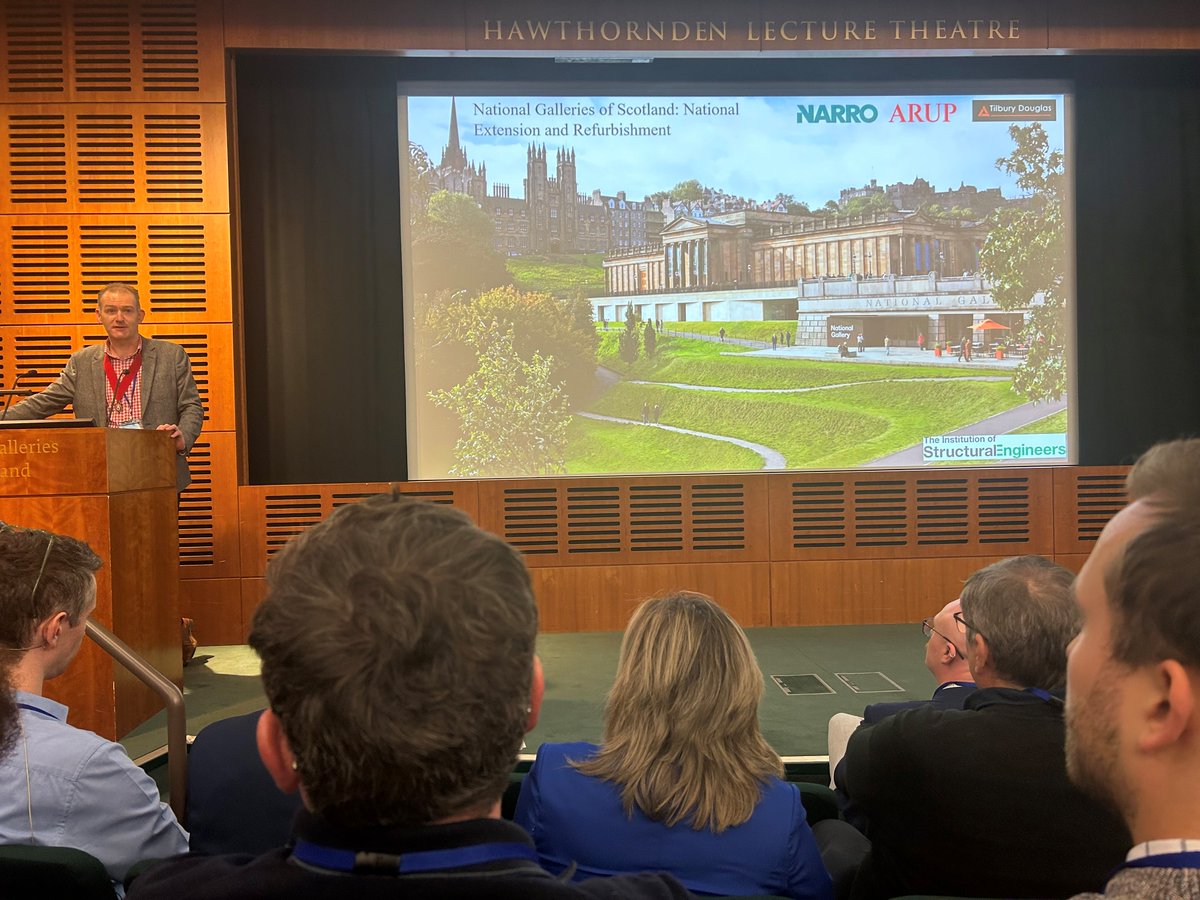 Excellent talk from @NarroAssociates last night for @IStructE at the National, discussing the engineering challenges in realising our project for the @NatGalleriesSco