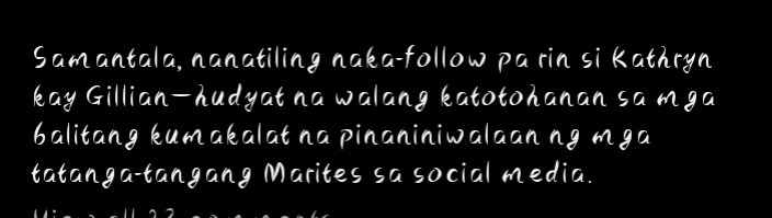 GilVesInfinity's tweet photo. Sana naman po tigilan nyo na si ate Gillian!!! Nananahimik po yung tao please lang.. https://t.co/fKnrMSYmnb