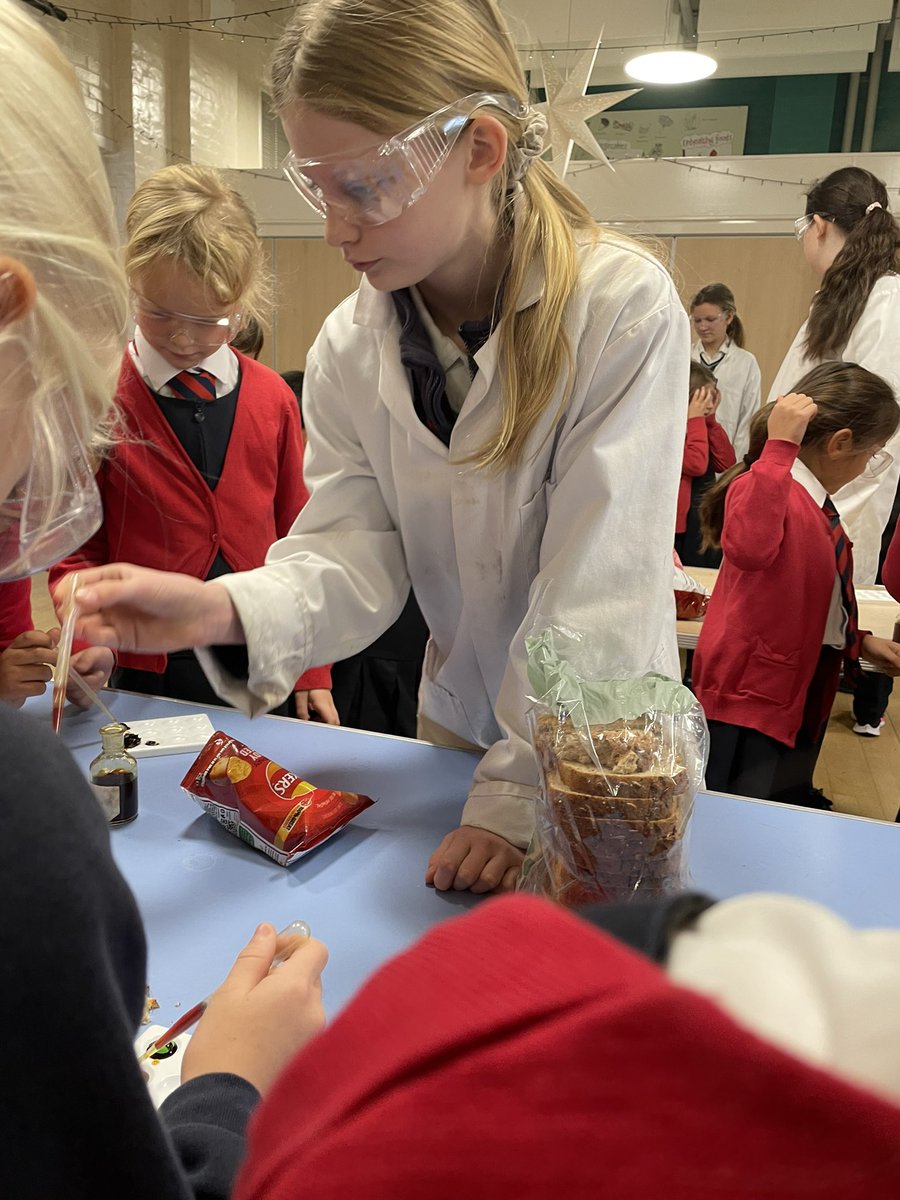 Our Science Prefects led the Y3 class at Christ Church School in carrying out food tests. They did an amazing and inspiring job in demonstrating practical skills.