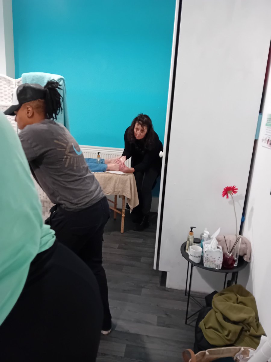 Nickala5's tweet photo. Great to be here in Longridge #Knutsford today at the Welcome Centre running a #PopupSpa and preparing for running an accredited training programme in Careers in Holistic Health on 2024 thanks to backing from @MyGreatPlace #investinwomenchangemakers https://t.co/HjGghlpsrx