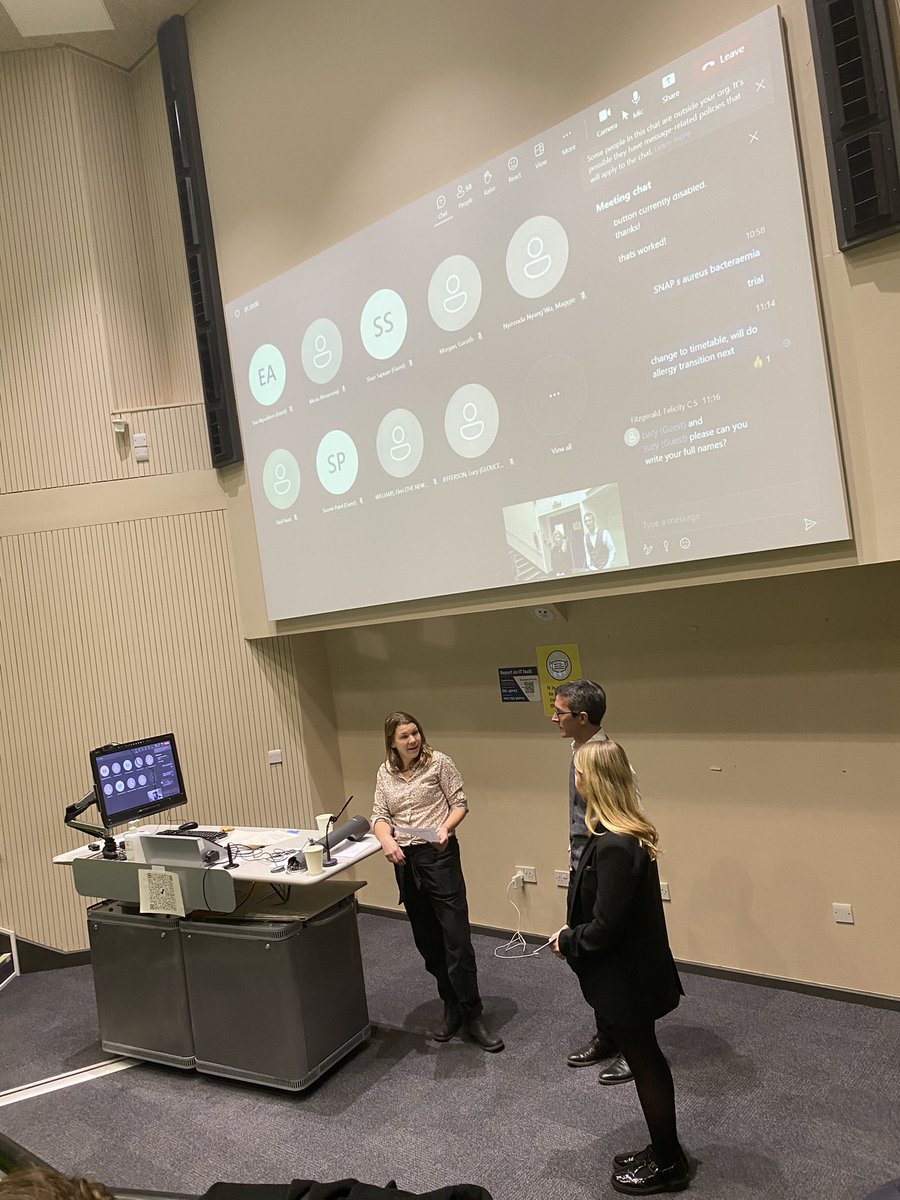MaeveMK's tweet photo. @bpaiig Dr Adrian Sie and Millie Docharty discussing life as a young adult with food allergy  #bpaiig #foodallergy @BSACI_Allergy https://t.co/1q53RINjtF