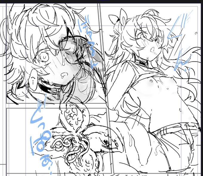 なんと
まだ下描きをやっております 