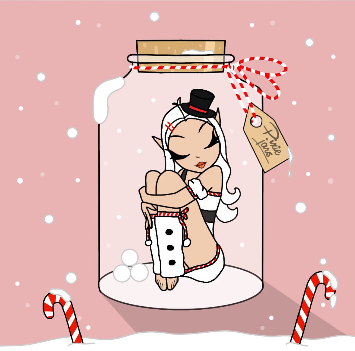 Gm ❄️☃️Happy 1st December✨ Christmas will be here soon 🎄memory of my gorgeous Snow Pixie ❤️from last year #NFTArts <a href="/PixieJarsNFT/">Pixie Jars ✨🧚‍♂️</a> <a href="/EmilyPJNFT/">Emily ✨ Pixie Jars</a> #NFTs #NFTcommunity