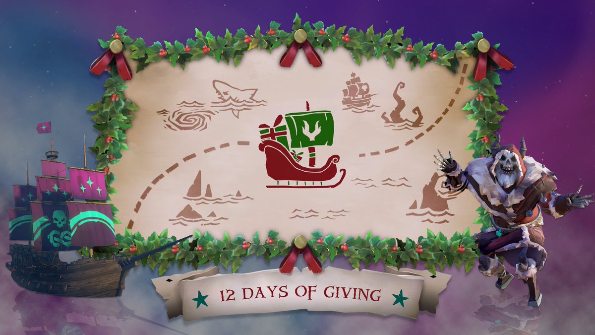 Gather 'round for our '12 Days of Giving' event from Dec 1-12 🎁

Each day, one mysterious Boatsleigh be poppin' up on our interactive map, carryin' in total 12 Affiliate Alliance Sails &amp; 3 Season 10 Plunder Passes!

Think ye be quick enough to snatch one for yer own?

🧵 (1/2)