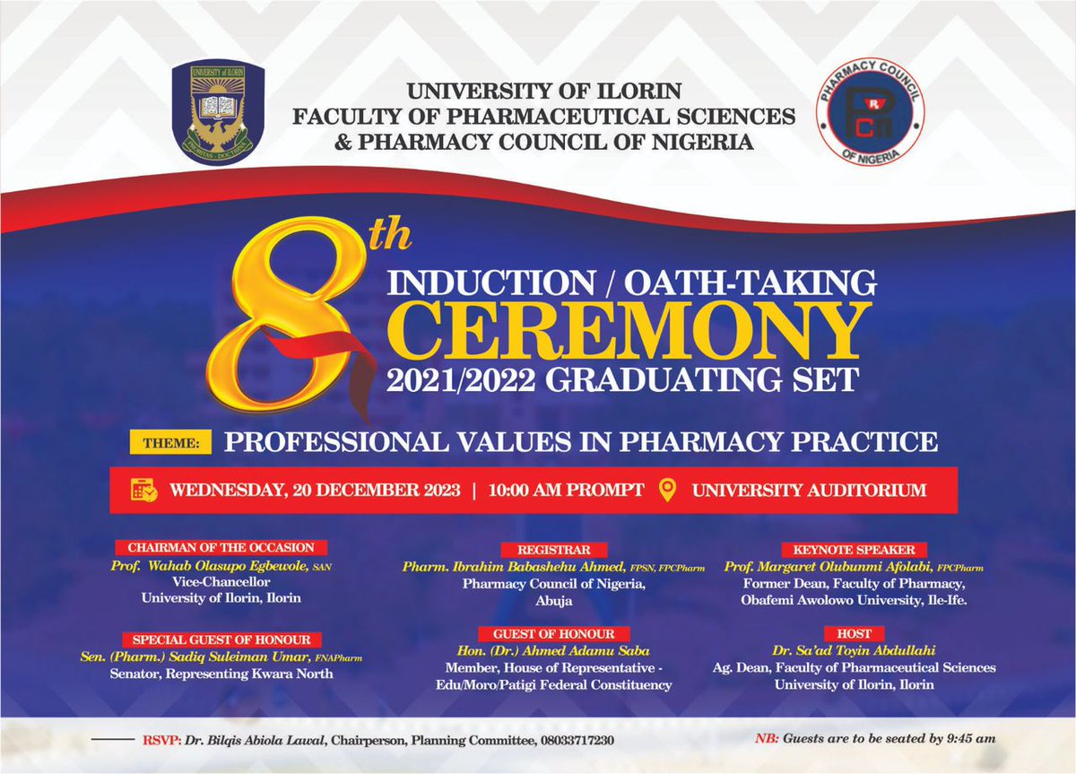 Abdquadri579582's tweet photo. Save the date! On that day, we are going to add a new title to the name. #Unilorin #pans #UDFC https://t.co/IuotdDZ3SA
