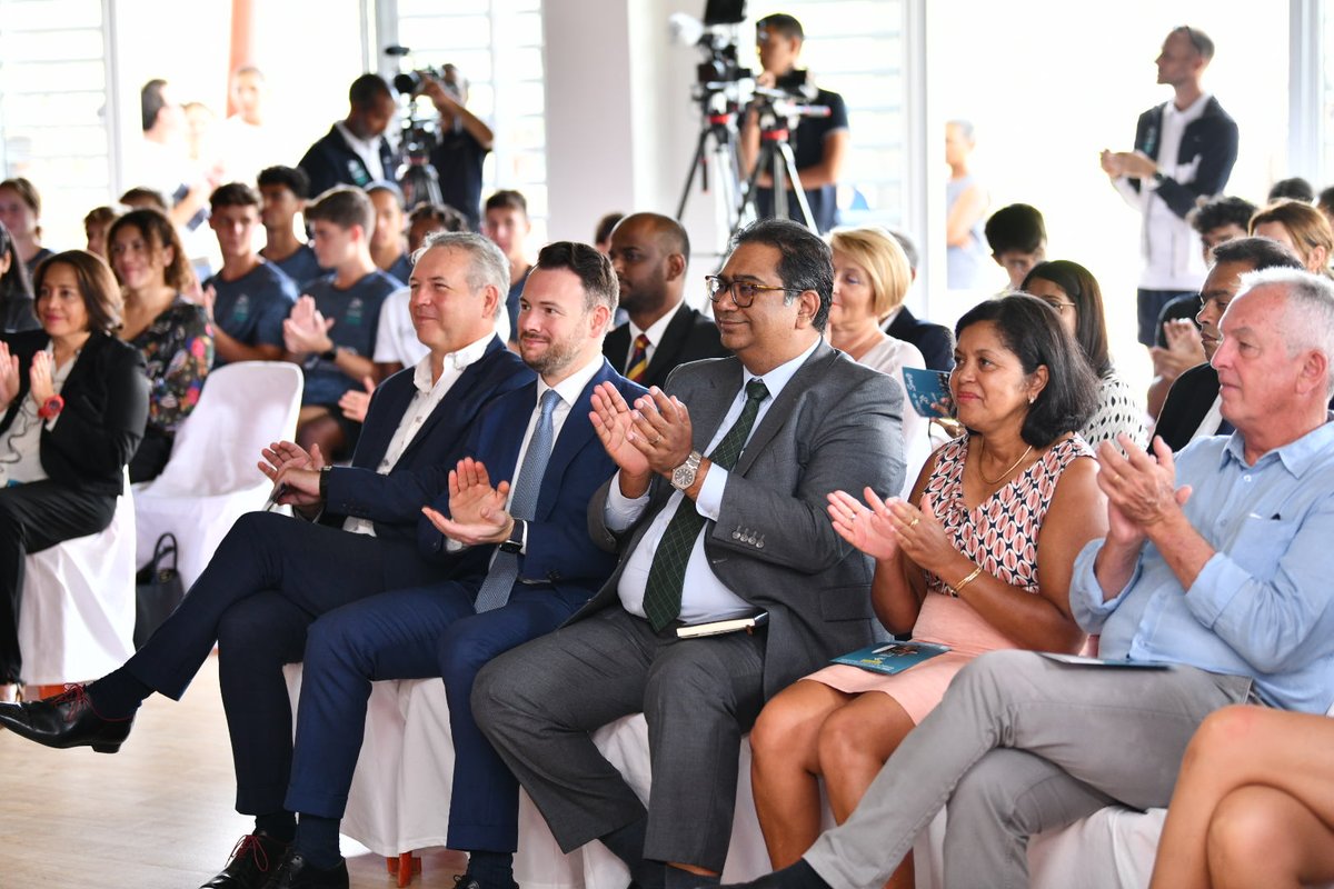 Patricia Aubras (@patricia_aubras) on Twitter photo 🇲🇺Inauguration en présence du Ministre <a href="/becht_olivier/">Olivier Becht</a>, <a href="/EUAmbMauritius/">Oskar Benedikt</a> & <a href="/BontemsFrederic/">Frédéric Bontems</a> de la base de vie dédiée aux filles sportives au <a href="/LDMascareignes/">Lycée des Mascareignes</a>, où l'AFD soutient l'AOS, 1ère académie multisport #olympique d'#Afrique.
Au❤️du projet: sport, santé, éducation, inclusivité 🇲🇺Inauguration en présence du Ministre <a href="/becht_olivier/">Olivier Becht</a>, <a href="/EUAmbMauritius/">Oskar Benedikt</a> & <a href="/BontemsFrederic/">Frédéric Bontems</a> de la base de vie dédiée aux filles sportives au <a href="/LDMascareignes/">Lycée des Mascareignes</a>, où l'AFD soutient l'AOS, 1ère académie multisport #olympique d'#Afrique.
Au❤️du projet: sport, santé, éducation, inclusivité