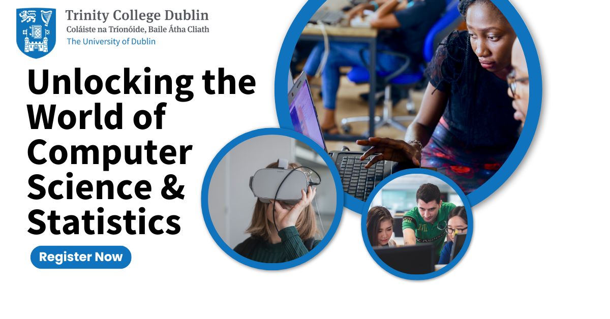 Just hours away! 
🎉 Join us at 1pm (Irish Time) for an enriching exploration of Computer Science & Statistics at Trinity College Dublin. 
Don't miss out, get ready for valuable insights! 🚀 
🔗 tinyurl.com/y6rrwruy

#SCSS #E3 #TrinityCollegeDublin