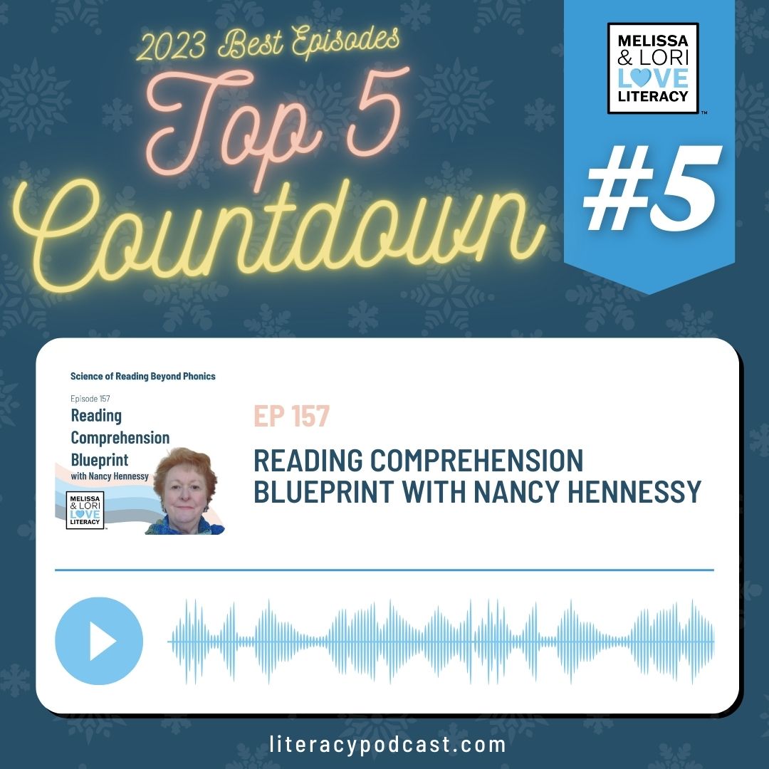 literacypodcast's tweet photo. 🎉Our TOP 5 EPISODES of the YEAR 🎉
This year, these topics came up in the top 5: comprehension, fluency, and small group instruction. #5 Episode 157: Reading Comprehension Blueprint with Nancy Hennessy 
🎧 Listen: https://t.co/5bFo3oI4AN
📺Watch: https://t.co/cGFDep78zI https://t.co/ZMWH1ckYqv