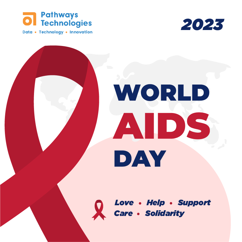 PathwaysInt's tweet photo. On this #WorldAIDSDay, let's stand united in our Community in raising awareness, supporting those affected, and continuing the global fight against HIV/AIDS. Spread the message, break the stigma. Together, we can make a difference, one step at a time.
#WorldAIDSDay2023 https://t.co/i2GYEF7wM6