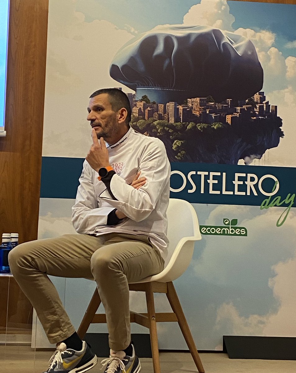 Para ser sostenible hay un punto clave, la educación y saber que lo que haces no va a hipotecar a las nuevas generaciones.
by <a href="/EduJChef/">Edu Chef 👅</a> de <a href="/ACYRE_/">ACYRE MADRID</a> y <a href="/AldoveaCatering/">Aldovea Catering</a> 
#EcohosteleroDay 👩🏻‍🍳 #Ecohostelero 👨🏻‍🍳 #FACYRE ♻️ #Ecoembes <a href="/ecoembes/">Ecoembes</a>