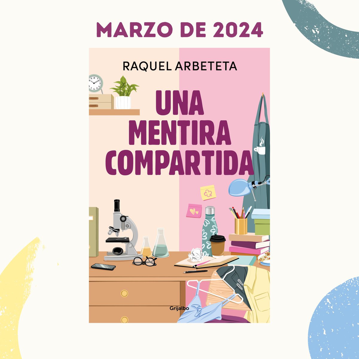 raquelarbe's tweet photo. Aunque ya no esté por aquí, subo el anuncio que también he hecho en instagram~

Saco libro nuevo! "Una mentira compartida" - marzo de 2024, con @penguinlibros 

Es una historia muy distinta a “Amor y conveniencia”, pero espero que os enamoréis de los personajes tanto como yo~ https://t.co/jdXnphonmq