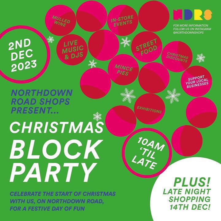 margatemercury's tweet photo. This weekend it’s the Northdown Road Christmas Block Party!

There will be mulled wine, Christmas shopping, special offers and much more from the brilliant independent businesses of Northdown Rd.

The full list of all who are taking part and what they’re doing is below👇✨🎄 https://t.co/67TJwIbFfa