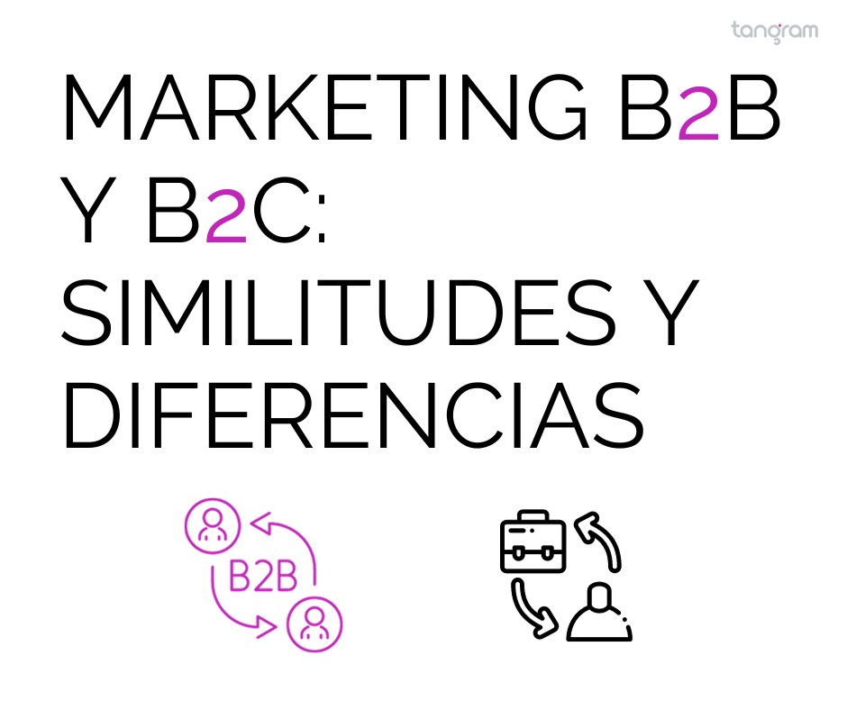 TangramMadrid's tweet photo. Hoy, en nuestro blog, te hablamos sobre B2B y B2C, y sus diferencias y similitudes a la hora de ejecutar nuestra estrategia de marketing.
Descúbrelo aquí 👇
https://t.co/NXtQGfsRPr
#Marketing #Marketingdigital #B2B #B2C #HablaConTangram #TangramPublicidad https://t.co/lV6xFproBu