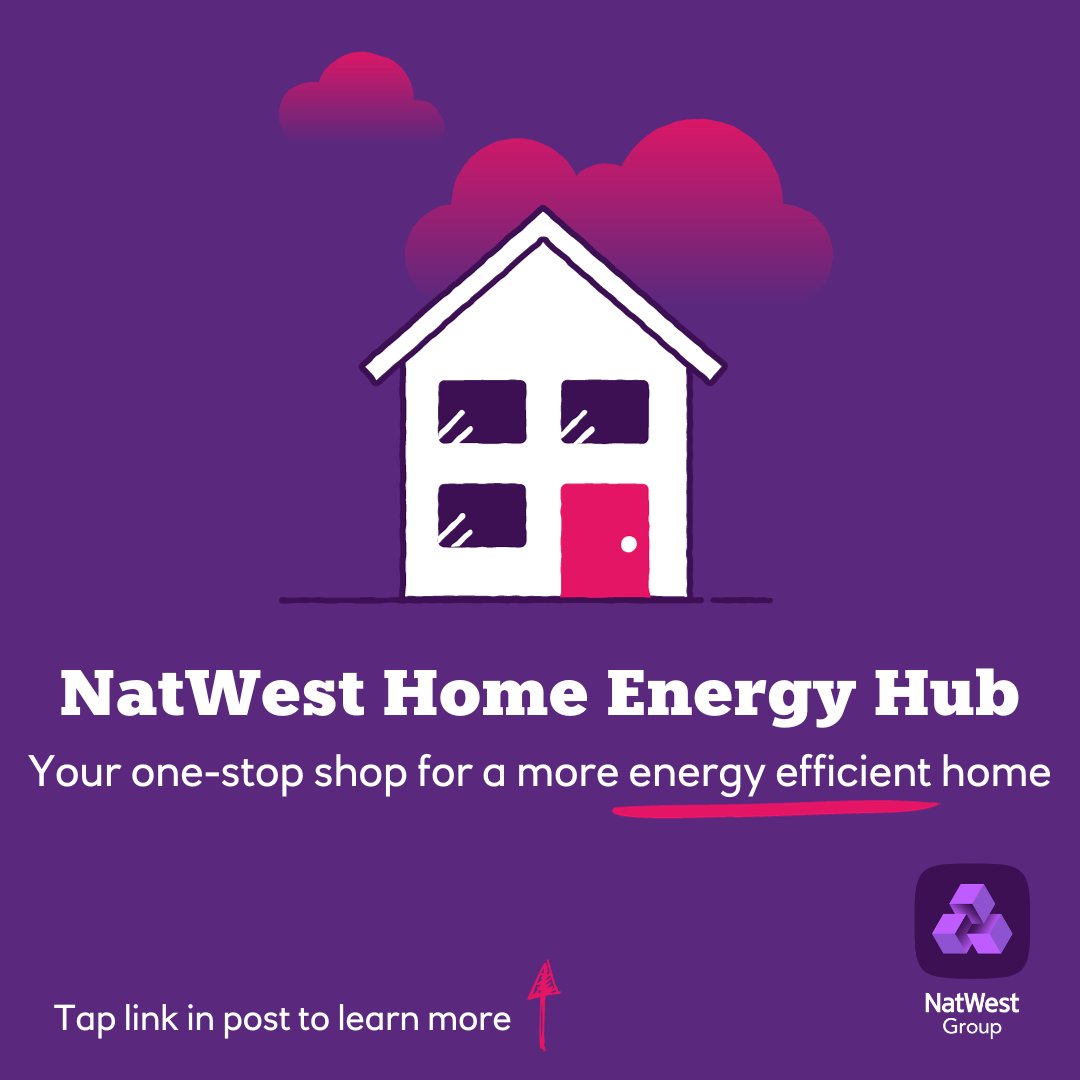We've launched the NatWest Home Energy Hub to support the UK's 14m+ homeowners to make their homes warmer and more energy efficient. The Hub has been developed in partnership with @BritishGas, @SnuggEnergy, @TrustMarkUK, @Wickes & Vibrant. Learn more: natwestgroup.com/news-and-insig…