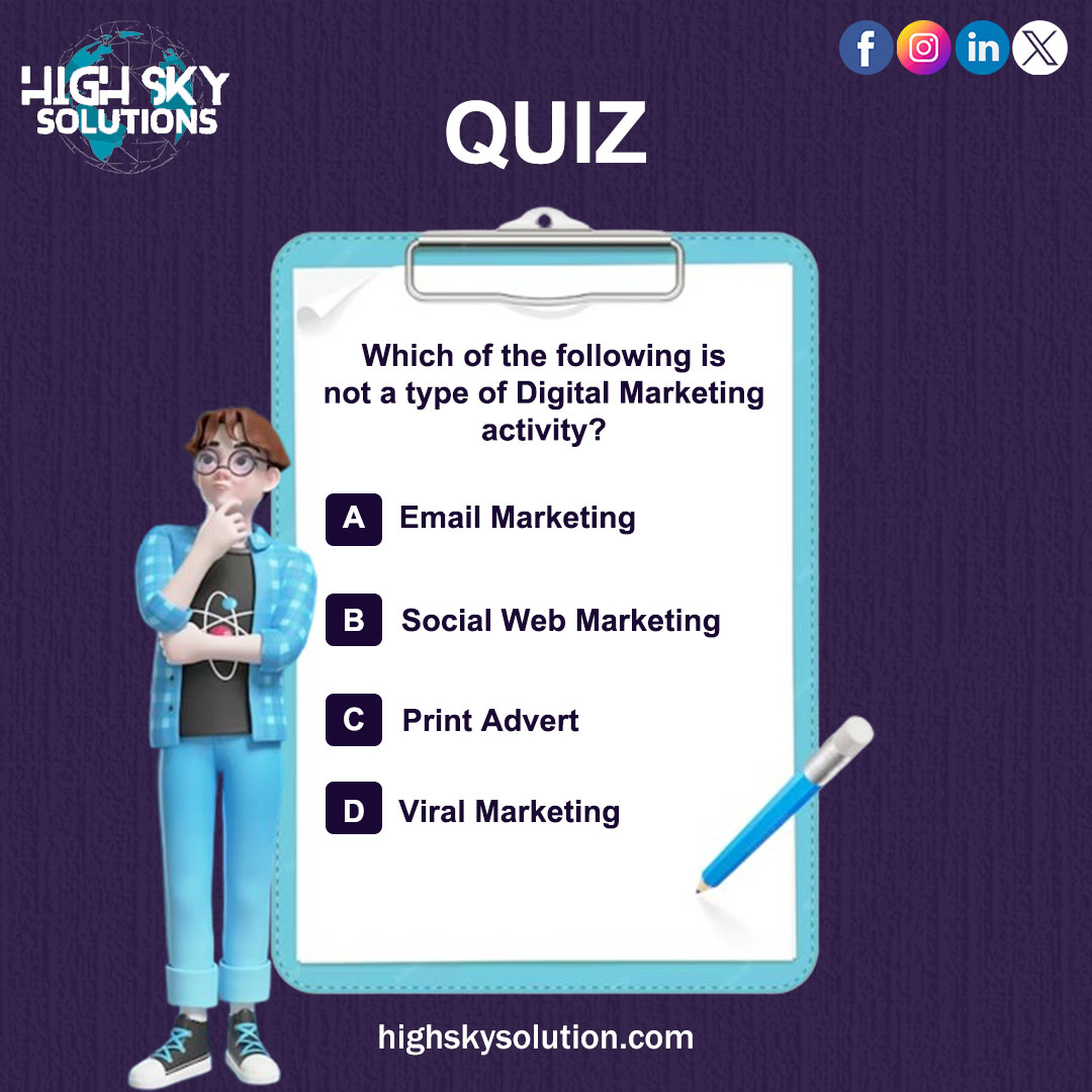 infohighysky's tweet photo. Discover the correct answer and solve the quiz! 🔍
#quizzes #quizztime #Marketinglevel #sundayvibes #QuizTime #highskysolutions https://t.co/bj23bcatqL