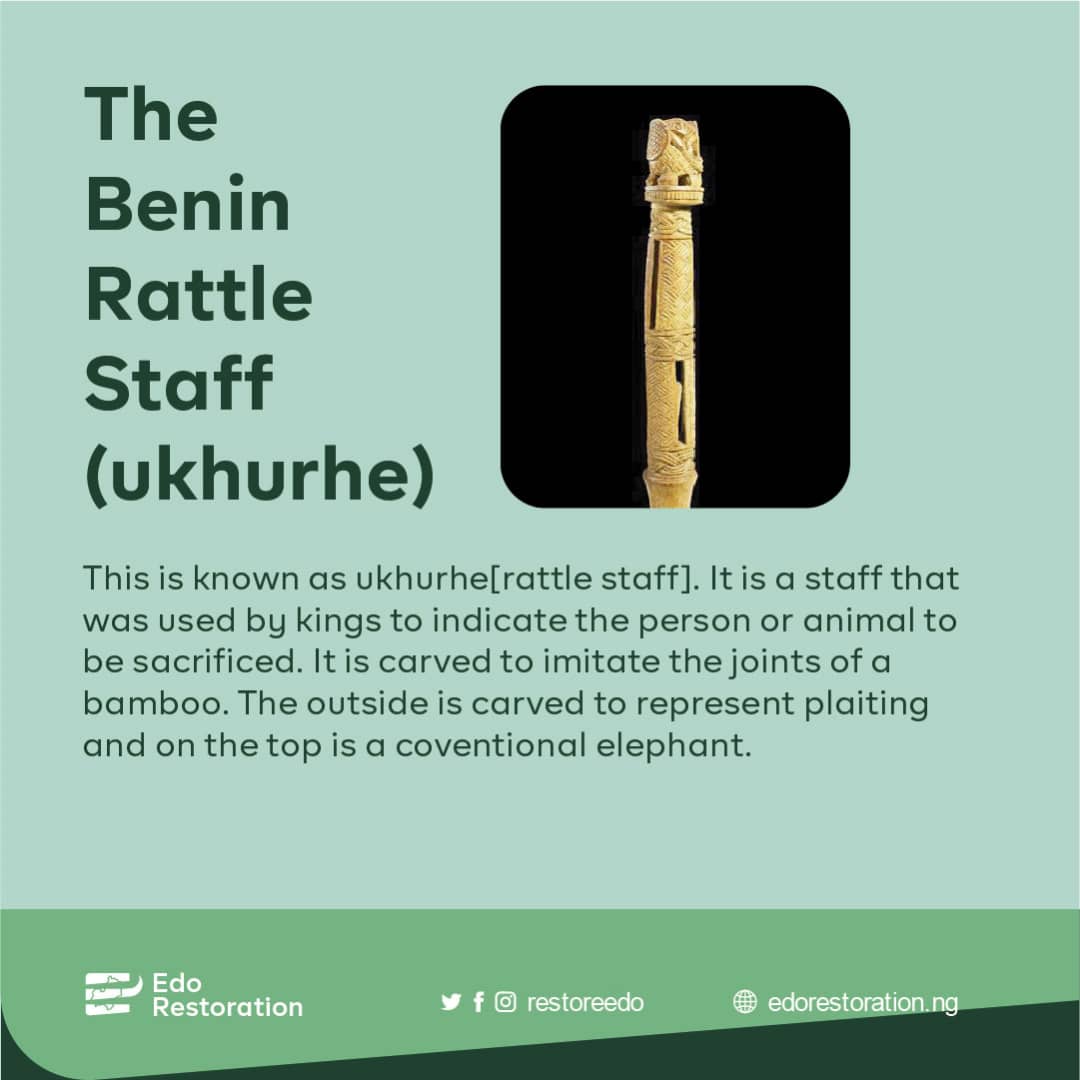 #ukhurhe #beninartifacts #edopride #rattlestaff #beninbronze #beninkings #edosculptures