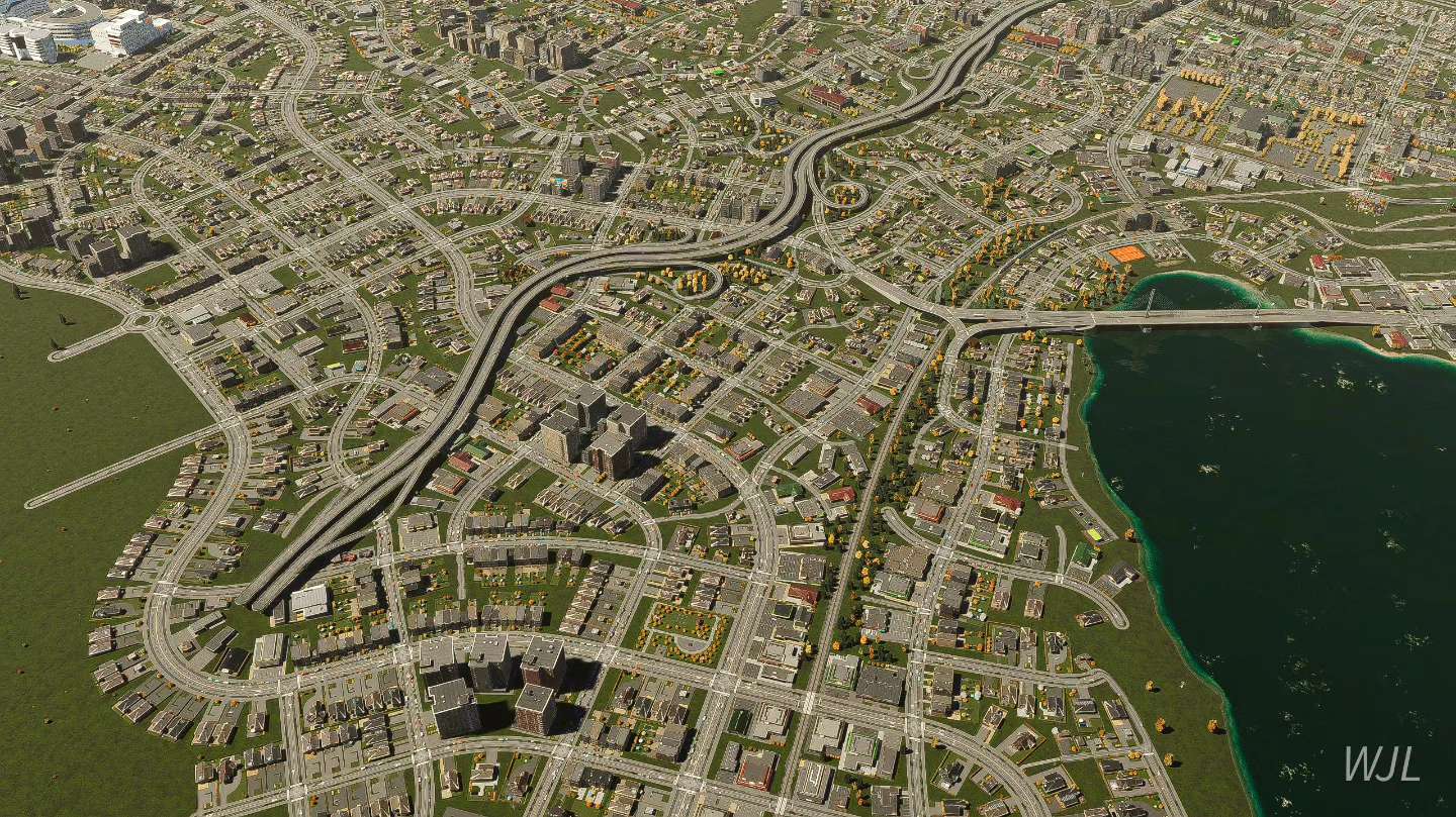 Cities: Skylines on X: Seeing a highway snake through a city