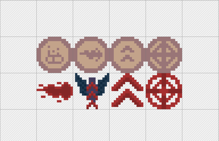 wist_games's tweet photo. 🌟 Exciting news in the world of #Miro! 🎨 Updated some skill icons for a clearer and bolder look, perfect for enhancing the UI. I love the vibrant colours! 💖 Hope you enjoy the fresh vibes! #IndieDev #PixelArt #GameDev #IndieGame #gamedevelopment https://t.co/b9DwxpHd5r