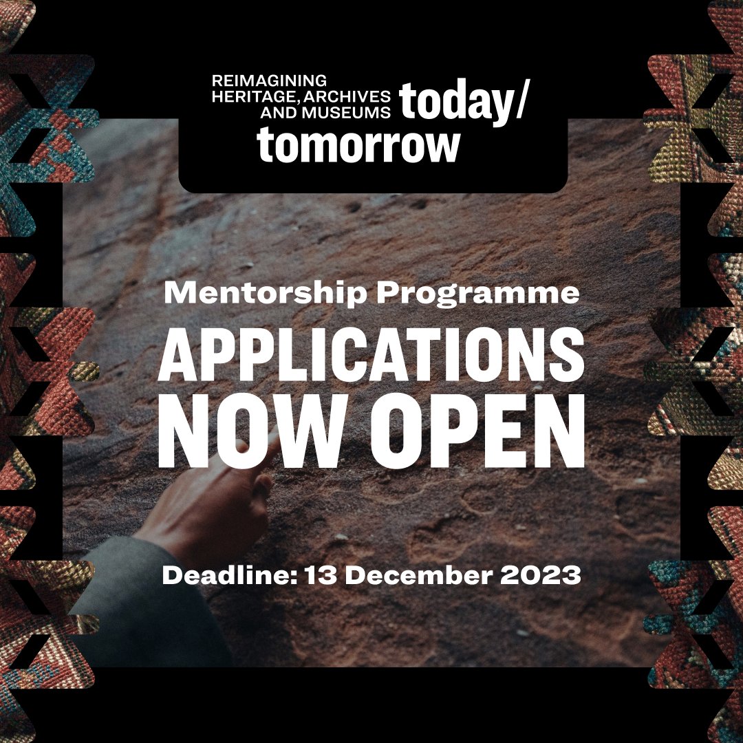 IQOQO_za's tweet photo. Applications are now open for the Reimagining Heritage, Archives and Museums: Today/Tomorrow mentorship programme, for recent graduates or emerging practitioners from South Africa, Lesotho and Malawi. Apply at https://t.co/cJASwCVfri

@IF_SouthAfrica @FrenchEmbassyZA   
#OpenCall https://t.co/VBbA7tJwQx