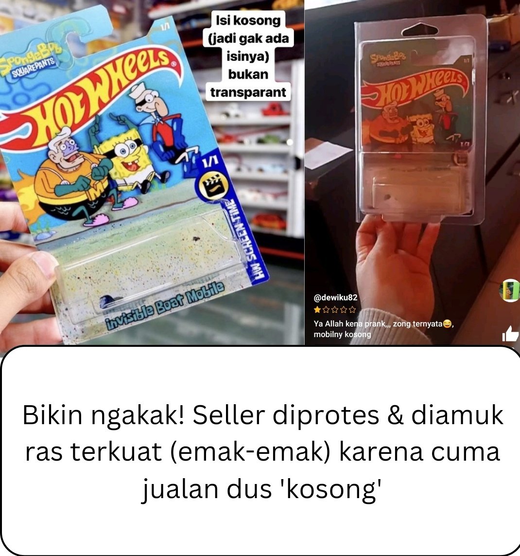Niat nyenengin anak malah zonk.
Ga niat jualan/iseng-iseng doang eh beneran ada yang beli.

Menurut kalian siapa yang salah guys? 😭🤣