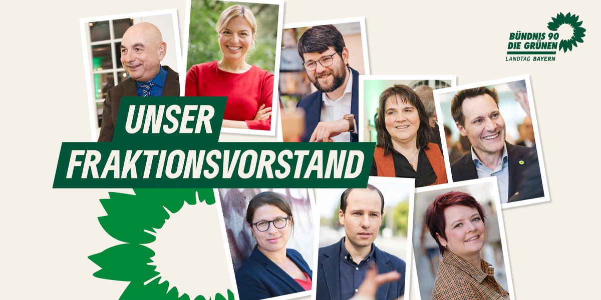 Unser Fraktionsvorstand: Jetzt wurden auch der Stellvertretende Parlamentarische Geschäftsführer <a href="/TimPargent/">Tim Pargent</a> und die Leitungen der Arbeitskreise Stephanie Schuknecht, <a href="/Osgyan/">Verena Osgyan</a> und <a href="/KoehlerClaudia7/">Claudia Köhler</a> gewählt.

<a href="/KathaSchulze/">Katharina Schulze</a> <a href="/Johannes_Becher/">Johannes Becher</a> <a href="/JuergenMistol/">Jürgen Mistol 🇺🇦 🇮🇱</a> <a href="/LudwigHartmann/">Ludwig Hartmann</a>