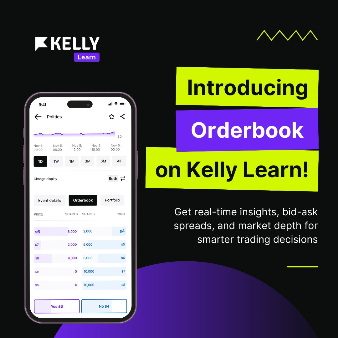 KellyAppPH's tweet image. 🚀 Exciting News! 📊 Kelly Learn just introduced the Orderbook feature, offering a more comprehensive trading experience. Dive deeper into market insights and make informed decisions #feature #KellyLearn #NewFeatureAlert 📈✨