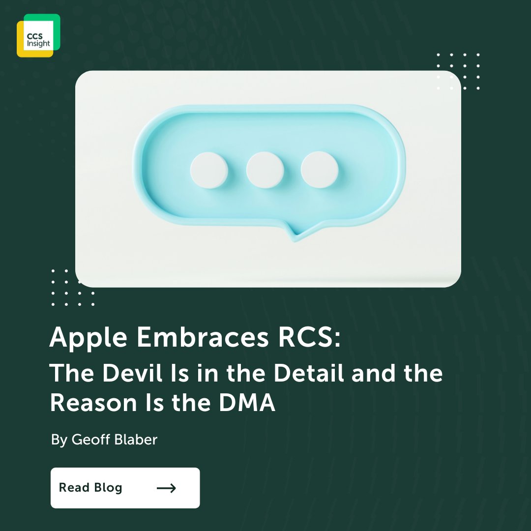 CCS Insight tweet media