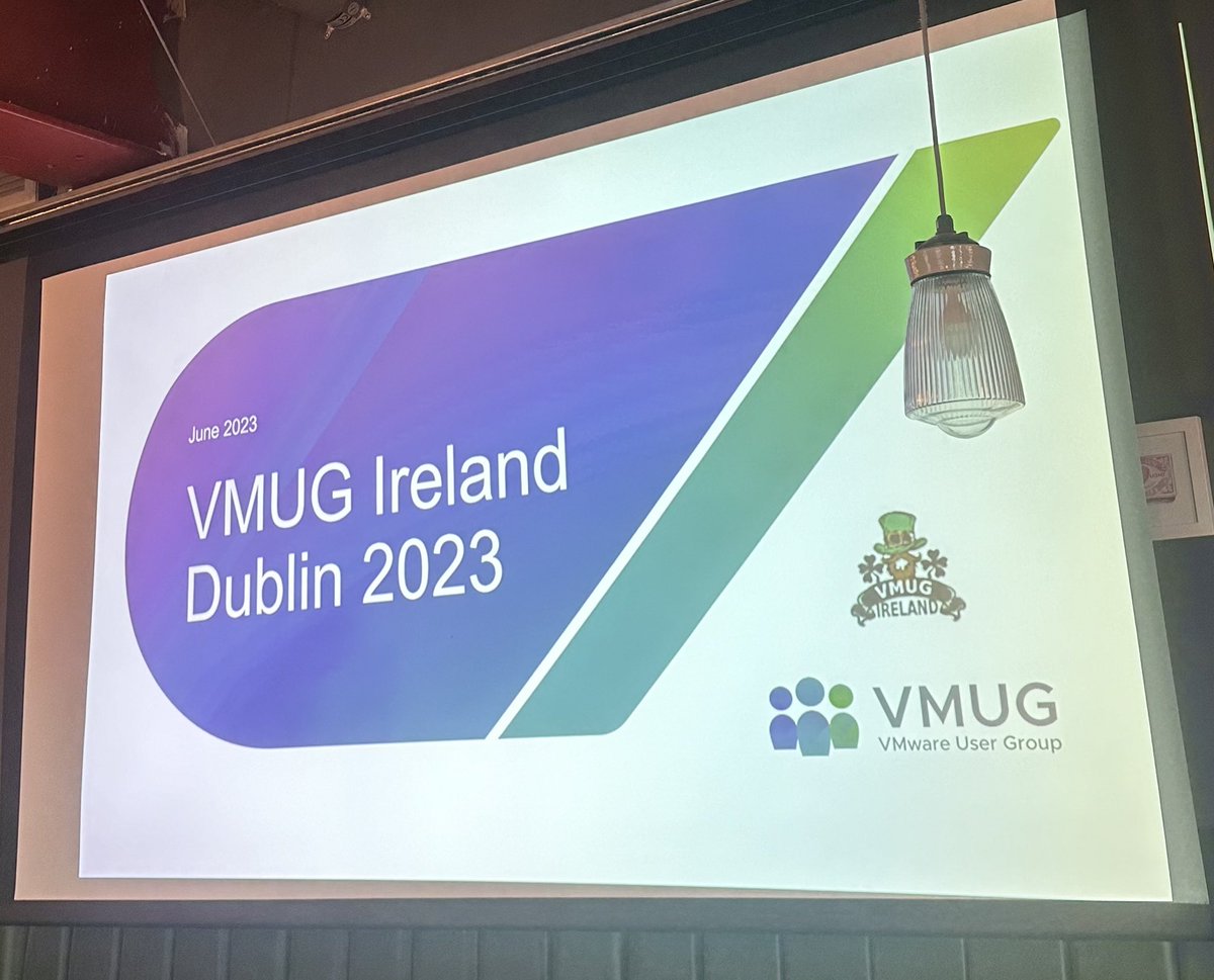 Ireland VMUG tweet media