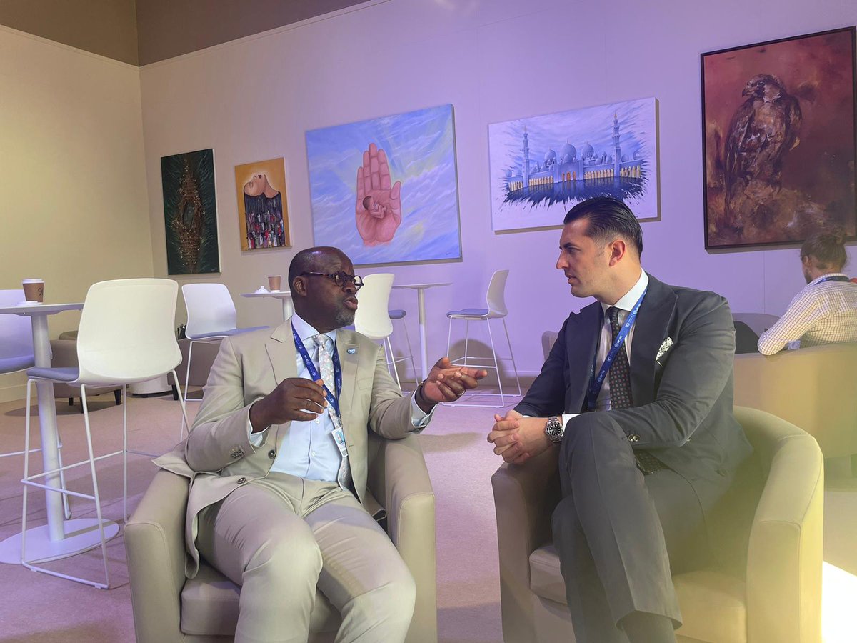 Global Citizen Impact (@glblctznimpact) on Twitter photo At #COP28 in Dubai: @nikola_ivezaj meeting <a href="/ARDonwahi/">Alain-Richard DONWAHI</a>, President of <a href="/UNCCD/">UN Land and Drought</a> COP15! Addressing climate change, land degradation, desertification, and food insecurity goes hand in hand. <a href="/GlblCtzn/">Global Citizen ⭕</a> excited to keep the collaboration going through the UN Decade on Ecosystem Restoration. At #COP28 in Dubai: @nikola_ivezaj meeting <a href="/ARDonwahi/">Alain-Richard DONWAHI</a>, President of <a href="/UNCCD/">UN Land and Drought</a> COP15! Addressing climate change, land degradation, desertification, and food insecurity goes hand in hand. <a href="/GlblCtzn/">Global Citizen ⭕</a> excited to keep the collaboration going through the UN Decade on Ecosystem Restoration.