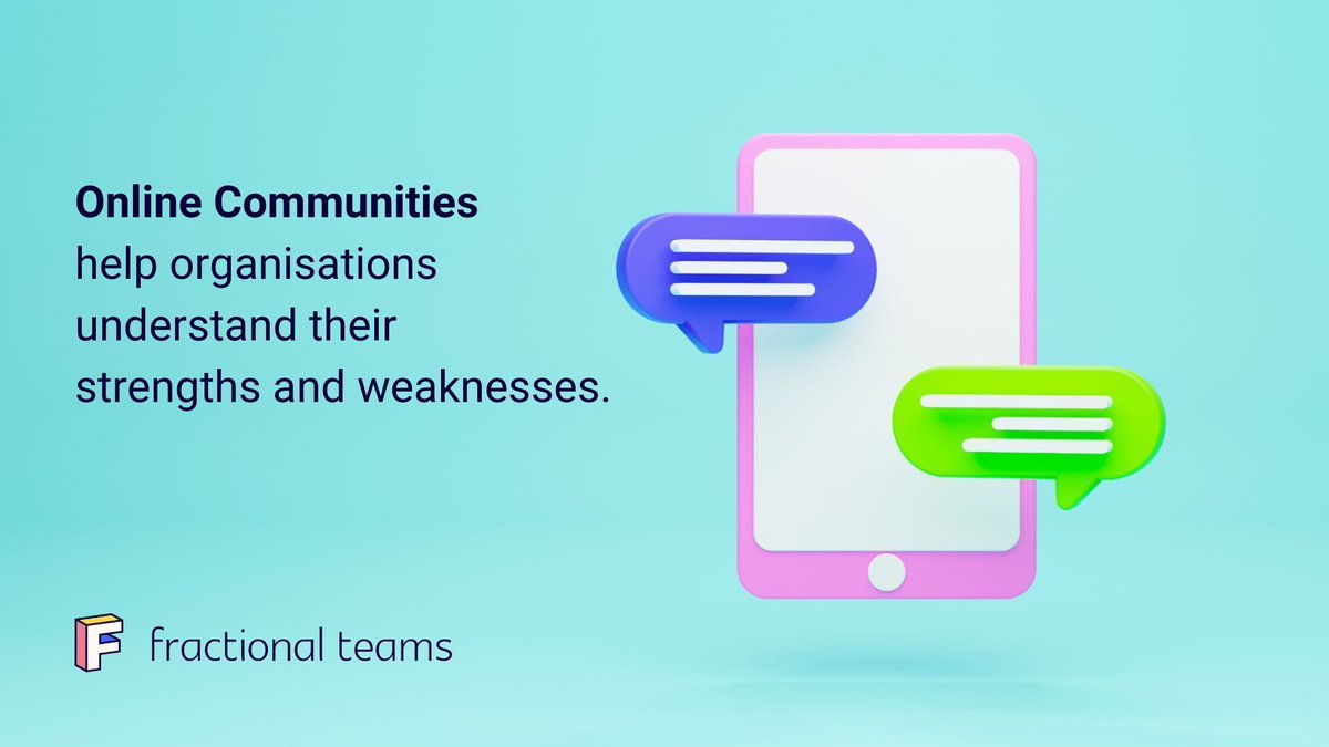FractionalTeams's tweet photo. Marketing communities help businesses identify strengths and weaknesses by tapping into the knowledge and experiences of others. 

This can lead to improved marketing strategies and give an edge over competitors. https://t.co/RtmQcyZBpw
