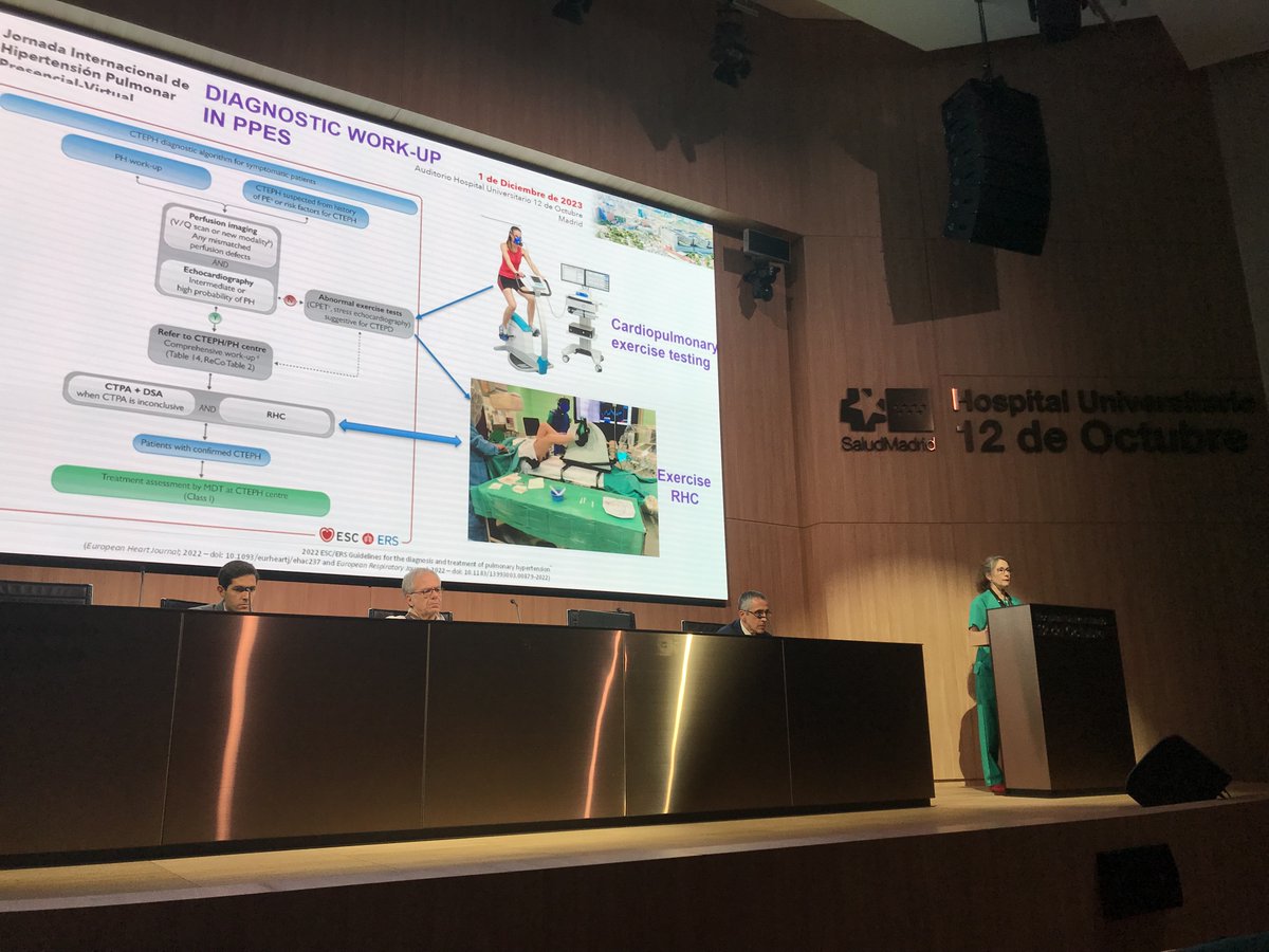 Seguímos ahora con una mesa de embolia de pulmón a HPTEC. El Dr Jiménez nos deja sin palabras tras una charla sin diapositivas y la Dra Velázquez insiste en la necesidad de investigar a fondo la ETEC y HPTEC @maitevelazquezm @pabl0salinas @shuertasnieto