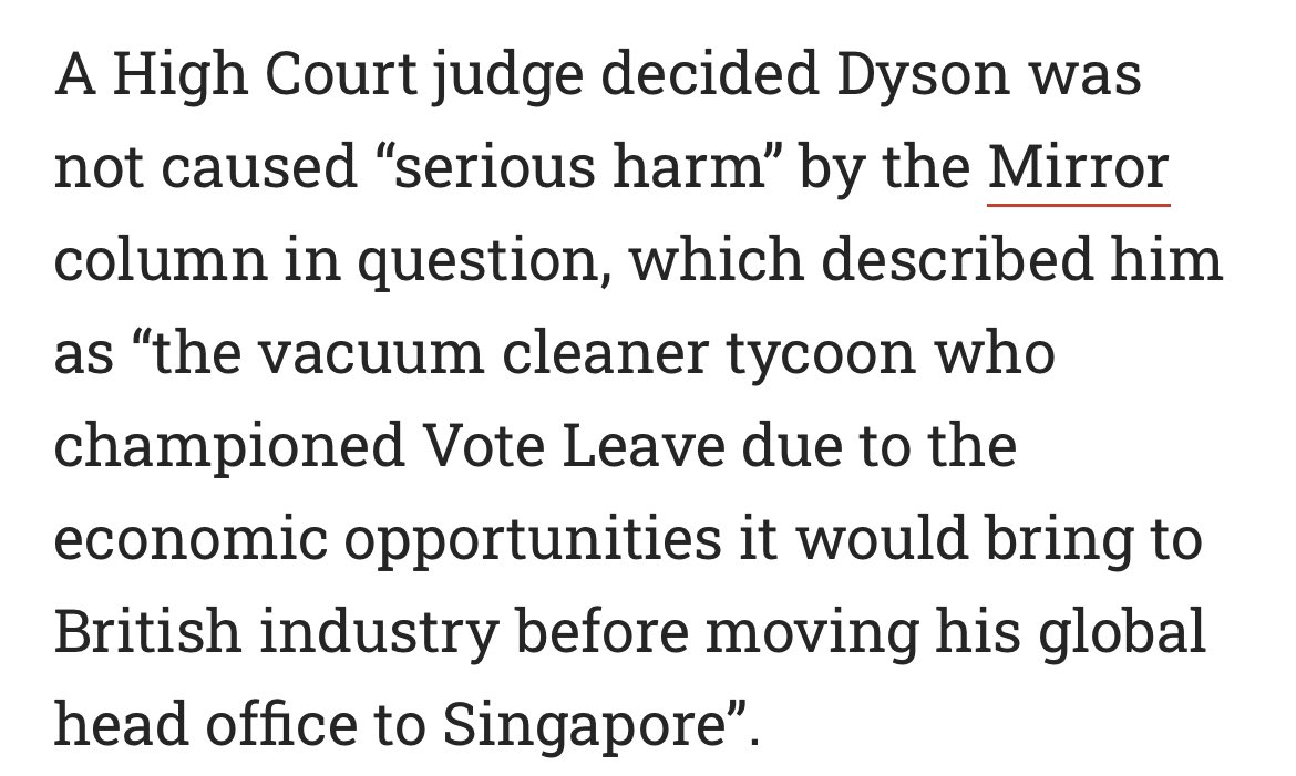 Yep. You and your special hoovers can get sucked into a bin Dyson you venal crook.