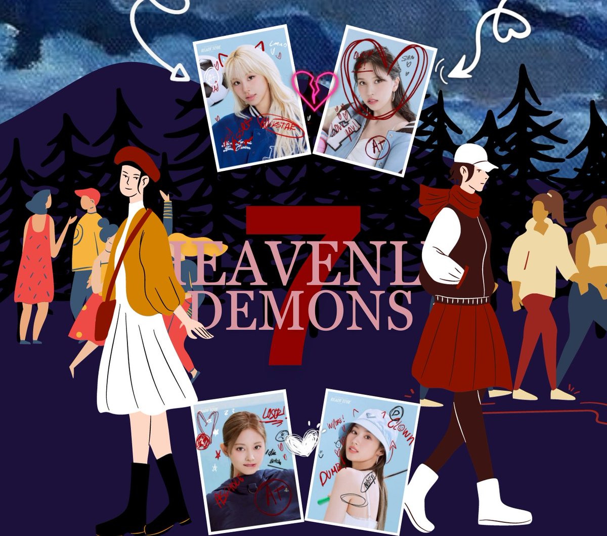 darkslux's tweet photo. [ 7HV &amp; 7DS ]
 #MiChaengAU 

| 𝗽𝗹𝗼𝘁 : Seven fallen angels became the rulers of hell &amp; possessed the ability to manipulate the humans in the otherside. Seven Heavenly Virtues is their opposite &amp; who'll make them regret betraying their Heaven. |

“Demons &amp; Angels can't be one.” https://t.co/8MJf1bwewz