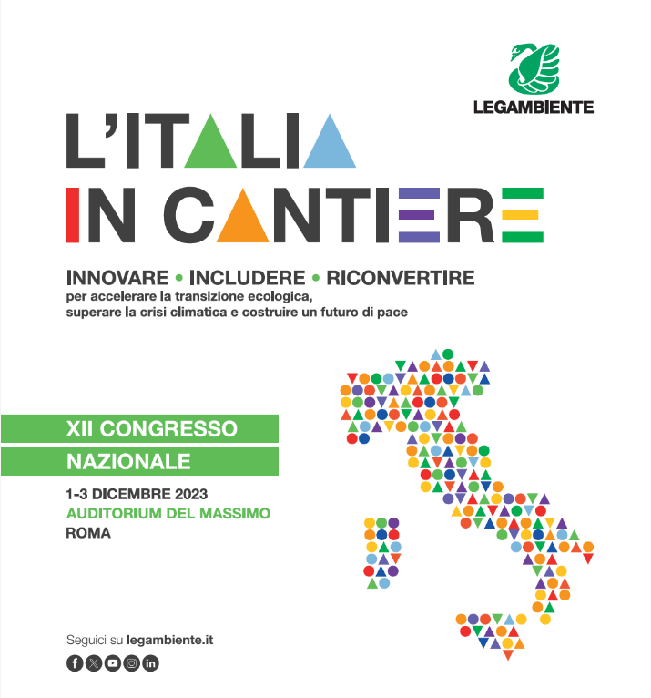 Ci troviamo all’Auditorium del Massimo a Roma per il XII Congresso Nazionale di <a href="/Legambiente/">Legambiente</a>. Ad inaugurare questa edizione il convegno e la mostra su “I Cantieri della Transizione” a cui abbiamo partecipato anche noi con la tappa in Puglia presso l’azienda <a href="/n_veronicosrl/">Nicola Veronico Srl</a>.