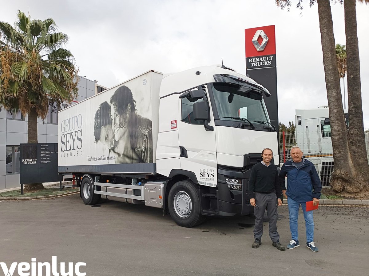 VEINLUC's tweet photo. ð· ð
œðð
Žð
ð· ð
Žð
œððð
Žð
¶ð·ð·
Muebles Grupo SEYS renueva su flota apostando por nuestro equipo #Veinluc y @RenaultTrucksEs con este flamante #Renault #T480 #High #R4x2 #E6 #FrigorÃfico #SegundaLitera carrozado por ChapisterÃa V.I. ð·
¡ ðŽððððð ððððððð ! https://t.co/EEOBxBSbXE
