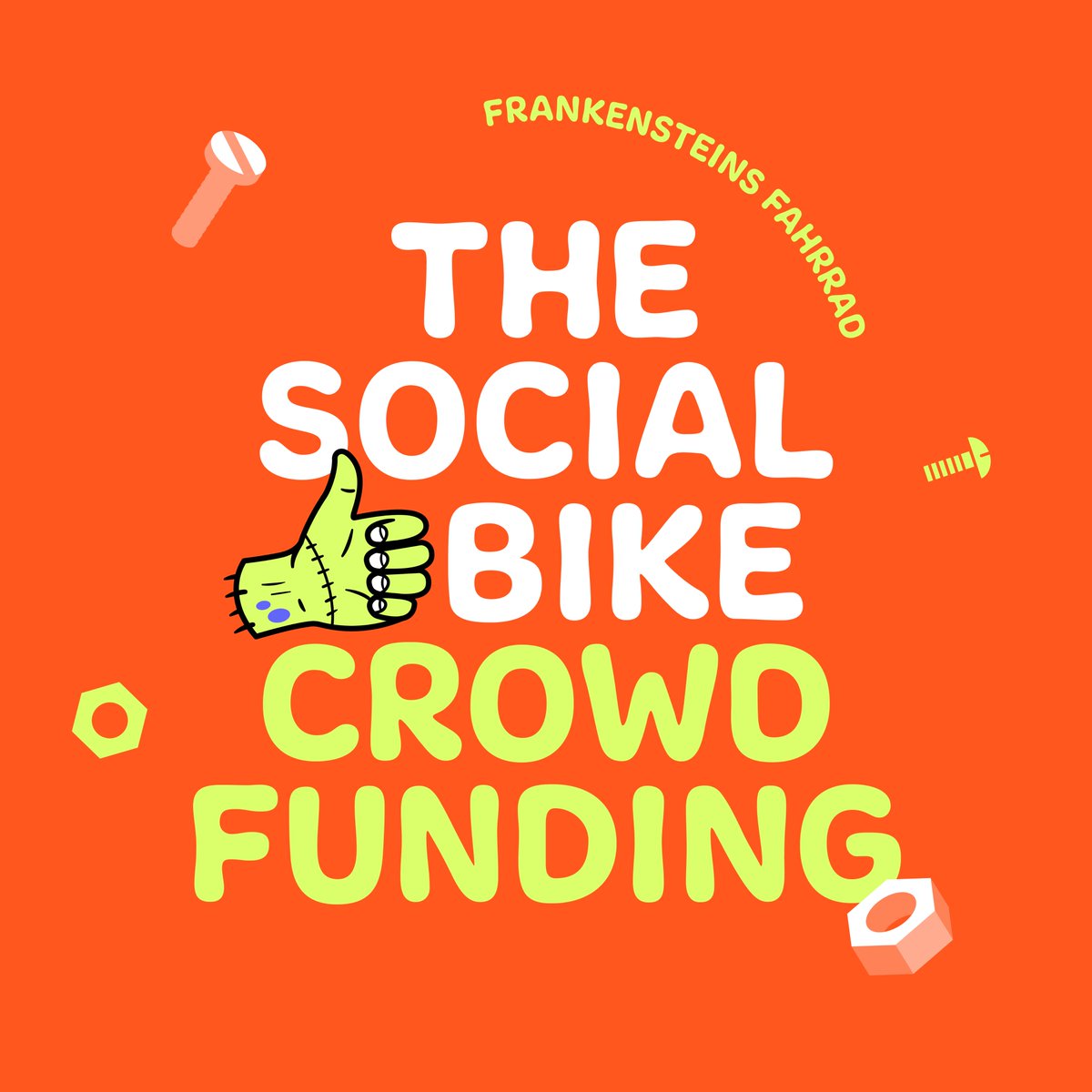 Unterstütze unsere Startnext-Kampagne, deren Erlös es uns ermöglicht, Ersatzteile für unsere Räder zu kaufen. Werde Supporter und erhalte als Dankeschön ein Button-Set oder einen bedruckten Turnbeutel.

Link zu Crowdfunding-Kampagne:
startnext.com/frankensteins-…

Bike for future!