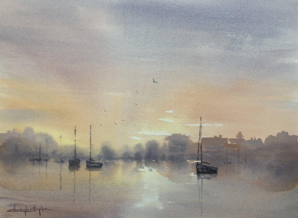 ChrisStephenArt's tweet image. “Harbour” #watercolour #art
One of the many original paintings available in my shop.. 
chrisstephenart.etsy.com