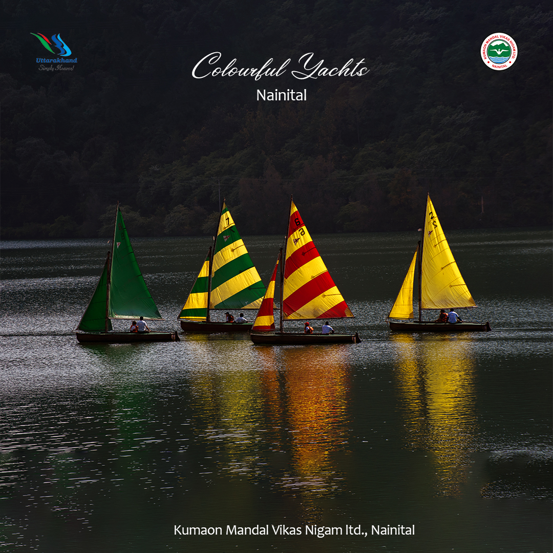 #nainital Lake is famous for #yachting a recreational boating in which boats called yachts are used for sailing purposes and leisure activities. #Kumaon is an ideal weekend getaway from different cities to enjoy boating and yachting with loved ones. @UTDBofficial #uttarakhand