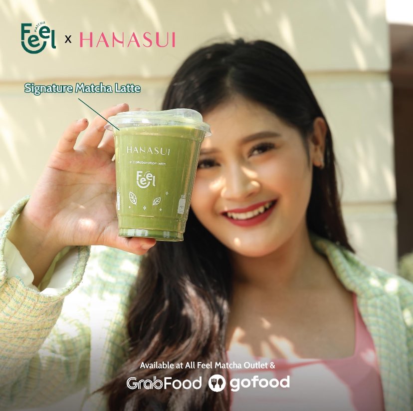 Ini dia nih Cup Kolaborasi Feel Matcha x HANASUI! 💚