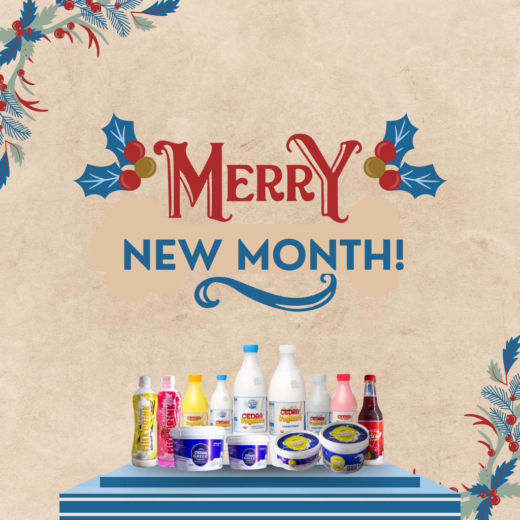 cedaa_yoghurt's tweet photo. Rumors have it that this is everyone’s favourite month. 

Be sure to stock up for the festive season.

 Click the link in our bio to order

#cedaayoghurt #healthyyoghurt #cedaagreekyoghurt #cedaafanmily https://t.co/yOgfbTTGbv