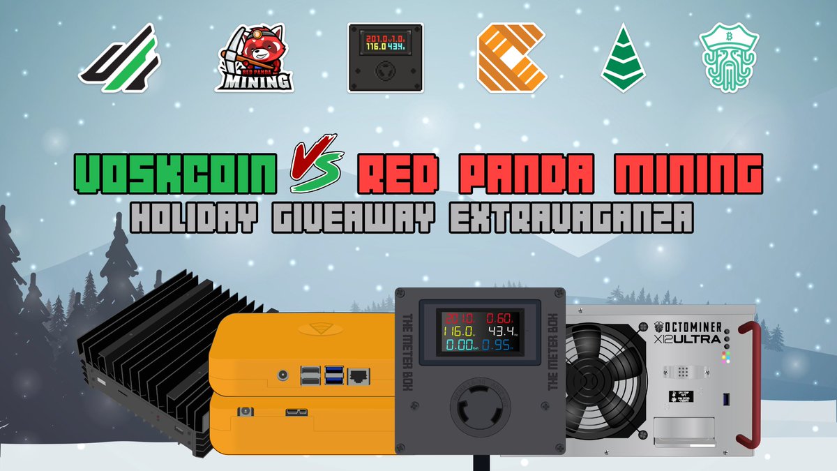 Metered Mining (@themeterbox) on Twitter photo 🚀#Giveaway Alert!
🎁 Prizes 🎁
🥇 1st - 4x KS0 PRO from <a href="/mining_central/">Coin Mining Central</a>
🥈 2nd - Octoserver/X12 from <a href="/octominer/">octominer</a>
🥉 3rd - Tails Kit from <a href="/Evergreenminer/">Evergreen🌲🌱</a>
🏅 4th - 2x Prebuilt Meter Boxes
To Enter 👇
1⃣ Follow us!
2⃣ Retweet & Like this post
3⃣ Tag 2 friends!
4️⃣ Visit 🚀#Giveaway Alert!
🎁 Prizes 🎁
🥇 1st - 4x KS0 PRO from <a href="/mining_central/">Coin Mining Central</a>
🥈 2nd - Octoserver/X12 from <a href="/octominer/">octominer</a>
🥉 3rd - Tails Kit from <a href="/Evergreenminer/">Evergreen🌲🌱</a>
🏅 4th - 2x Prebuilt Meter Boxes
To Enter 👇
1⃣ Follow us!
2⃣ Retweet & Like this post
3⃣ Tag 2 friends!
4️⃣ Visit