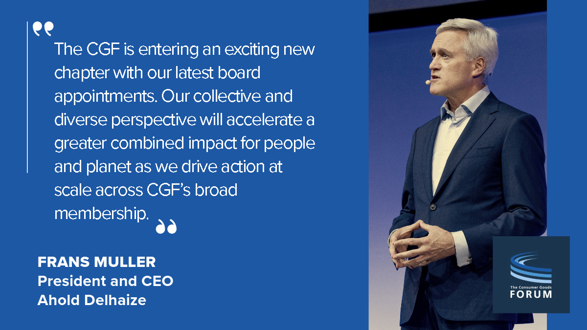 Board Co-Chair FRANS MULLER's insights reflect our commitment at The CGF. #Inclusion at the board level not only enriches our perspectives but also strengthens our decision-making process ➡bit.ly/3N7O6Cv @AholdDelhaize #Diversity #CGFsummit