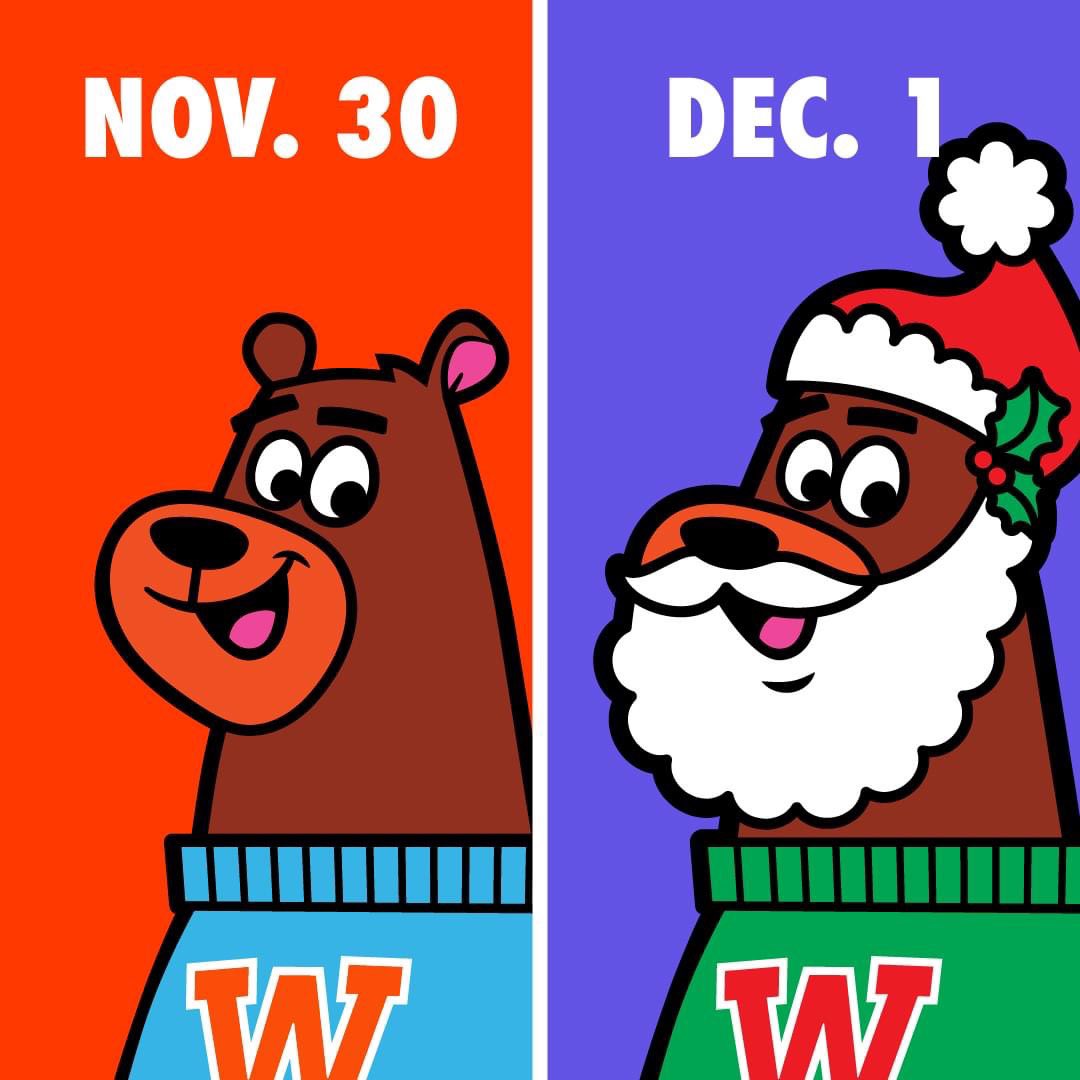 Calendar change…season change! #HappyWallidays #HomeoftheGreatAmericanRoadTrip