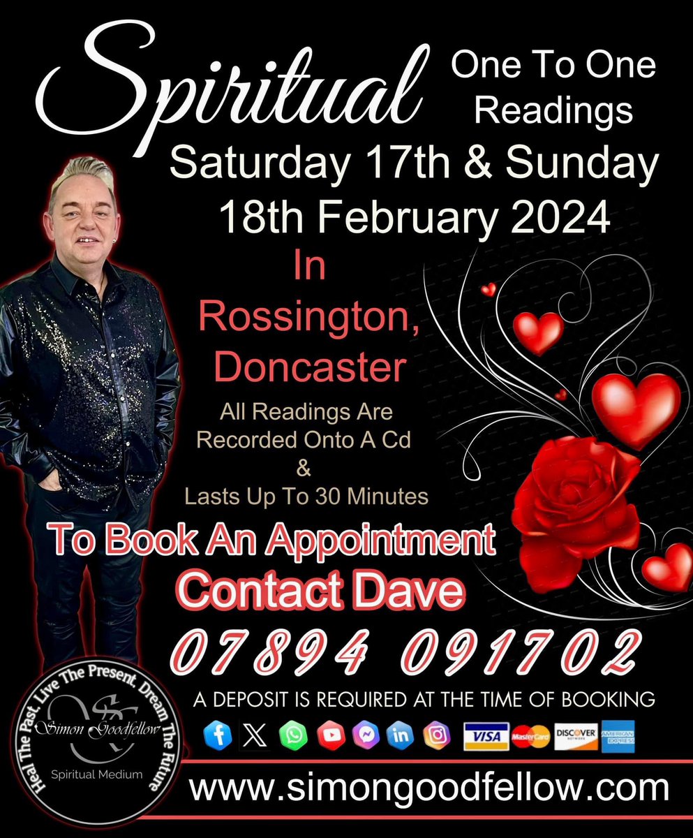 Book your 1-2-1 in Rossington Doncaster first dates now available to book in 2024 . #southyorkshire #whatsondoncaster #yorkshire #psychic #clairvoyants #doncaster #psychicmedium #spirit #Nottingham #grantham #newark #Rotherham #whatsonsheffield #Dinnington