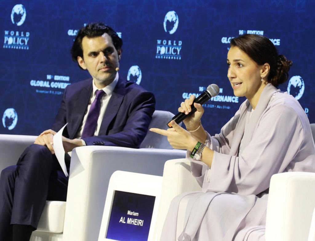 As #COP28 kicks off in Dubai, one of the key leaders to watch is UAE Minister of Climate Change & Environment @mariammalmheiri. I recently had the pleasure of moderating a talk with her at @WorldPolicyConf in Abu Dhabi, focusing on the pressing demand for worldwide climate action