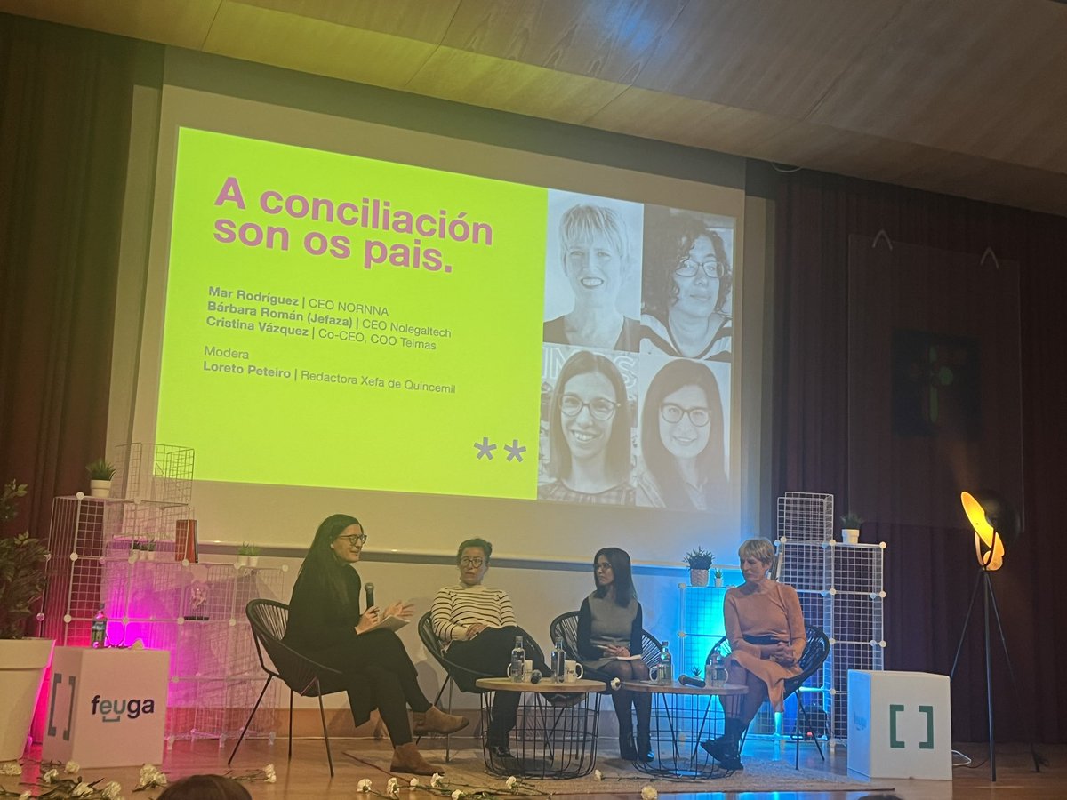 Fantástica mesa. Ay la conciliación …. #asnosas23