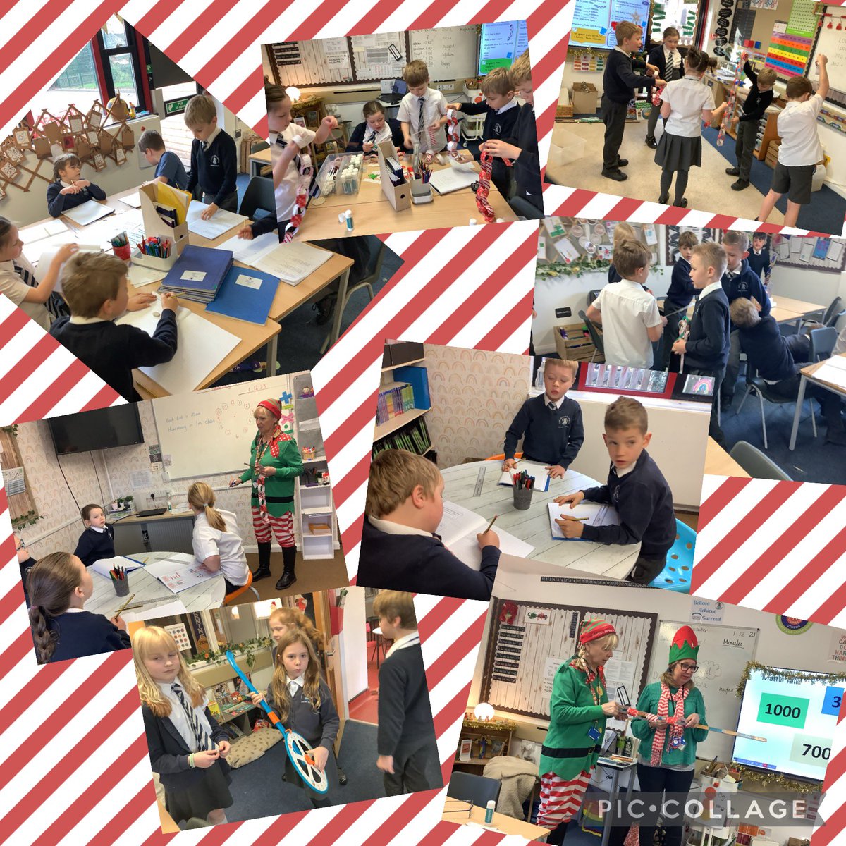UskPrimary's tweet photo. This is not just any Maths, this is Willowโs Festive Real Maths!!
*How do we calculate diagonal distances?
*If 1 link is 10cm and we have 3 how many more do we need to make 1m? if the room is 357cm wide and we have 4m of chain, how much will be leftover?
#realmaths #numeracy https://t.co/hylHqkY3GD
